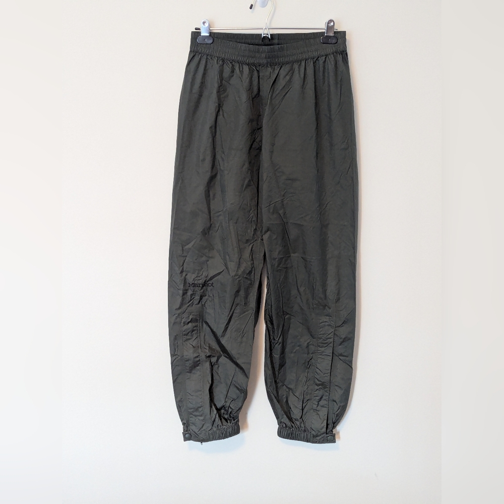 Marmot Women's PreCip Eco Ripstop Rain Pants Elastic Cuff Zipper Pocket, Sz S